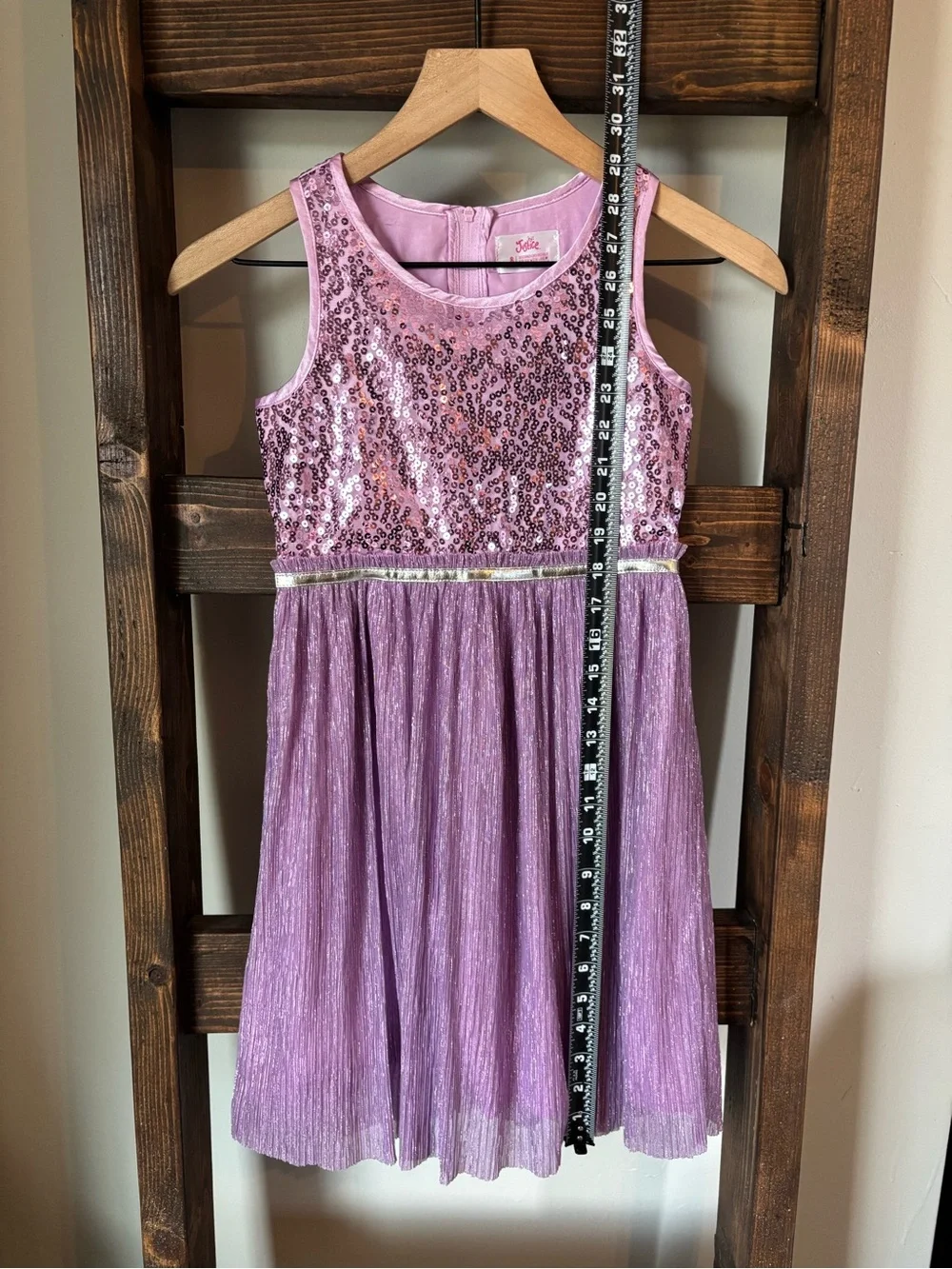 Justice Girls' Sequin & Lavender Tulle Party Dress